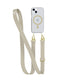 FlexQuartz - Apple iPhone 16e/ 15 Case MagSafe Compatible with Cross-Body - Gold