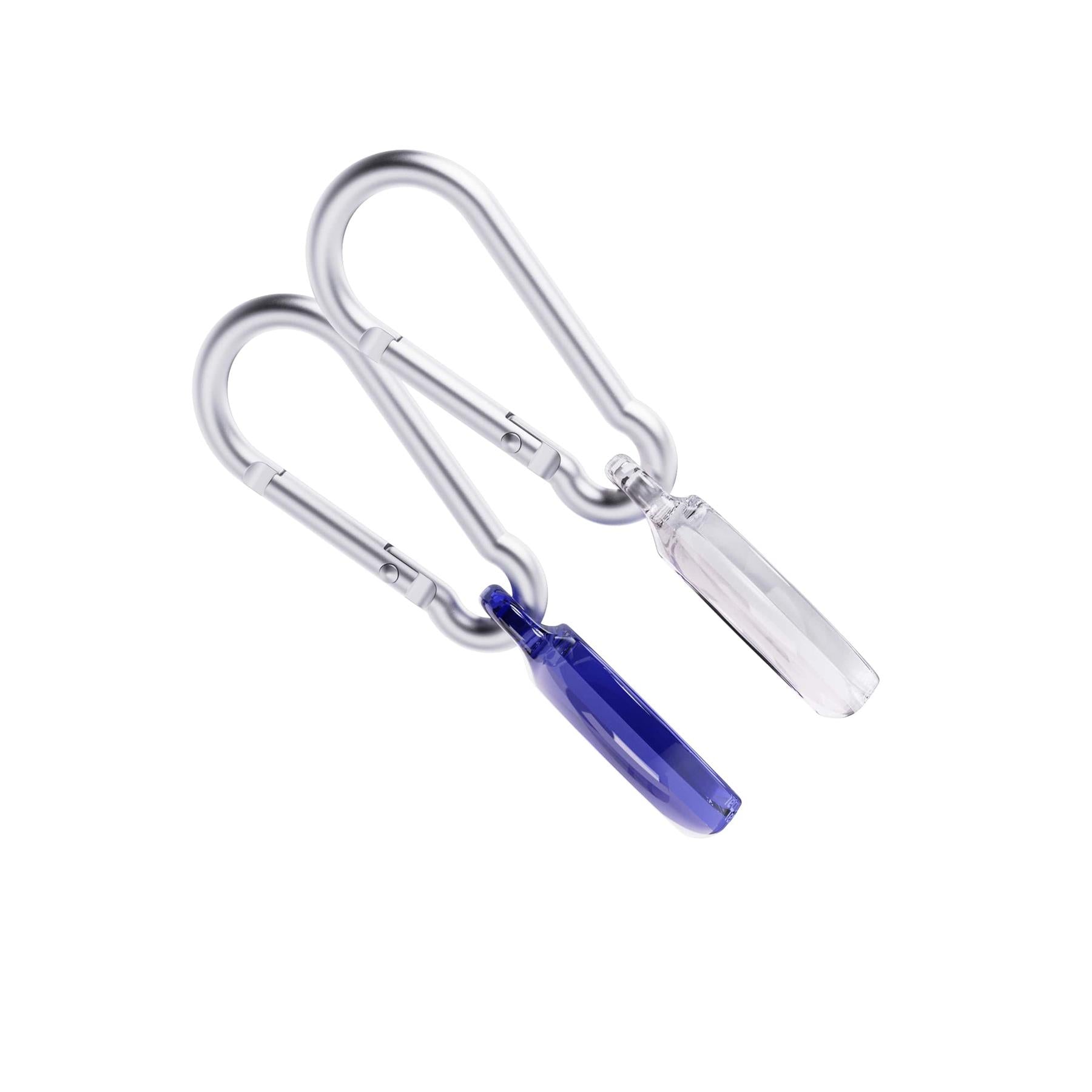 EvoPop - Apple AirTag Case Bundle (x2) - Electric Blue and Clear