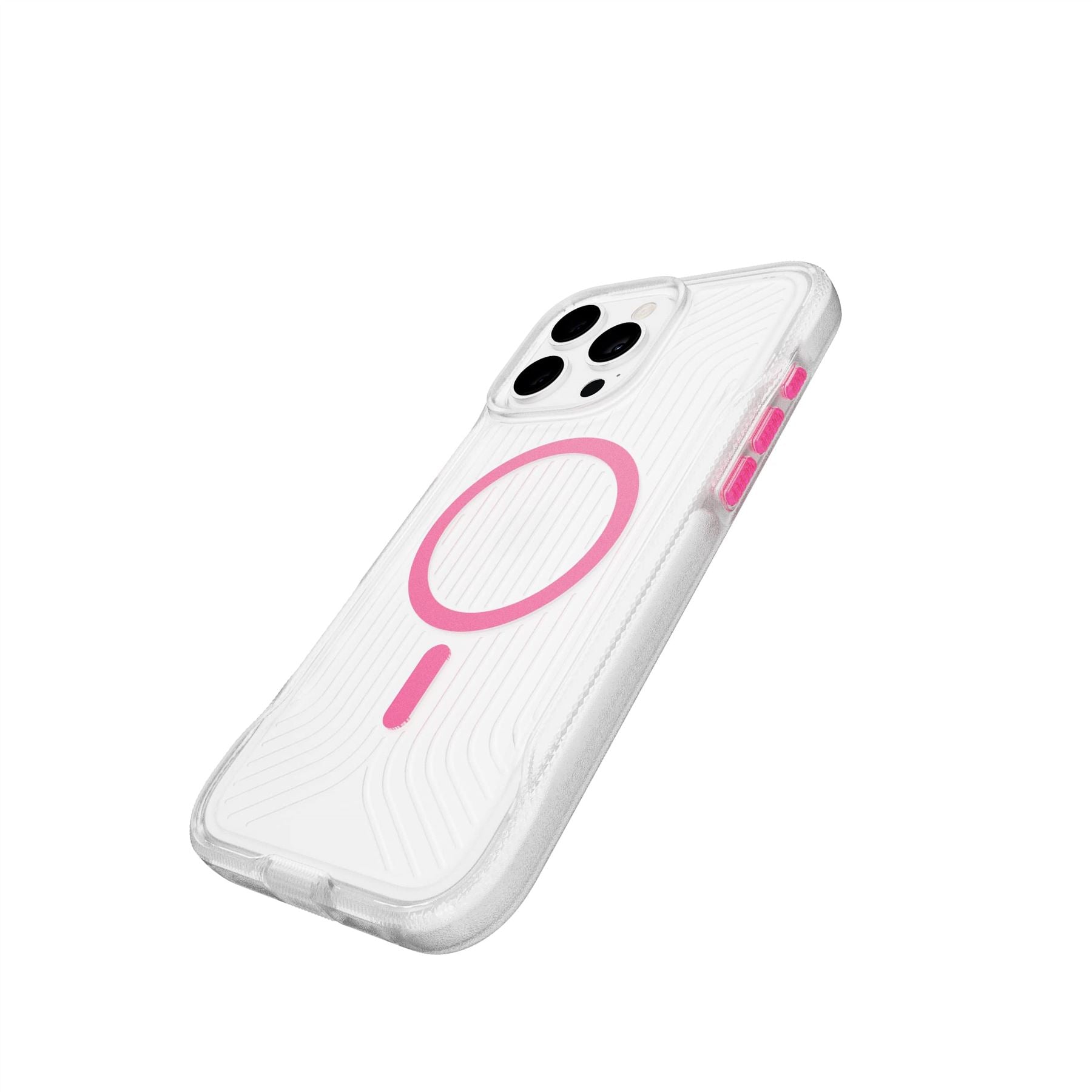 FlexPro - Apple iPhone 16 Pro Max Case MagSafe Compatible - Neon Pink Glow in the Dark