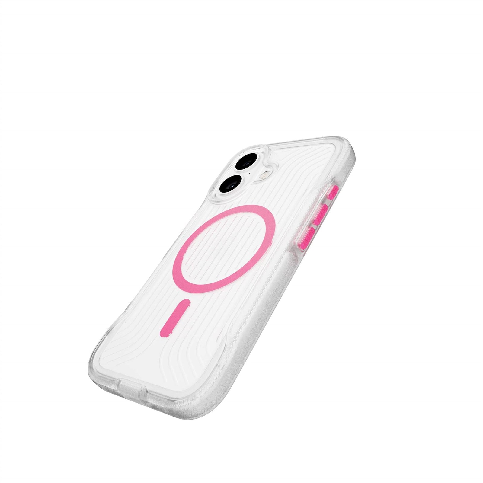 FlexPro - Apple iPhone 16 Case MagSafe Compatible  - Neon Pink Glow in the Dark