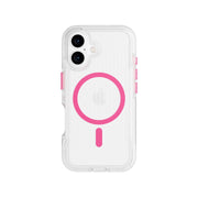 FlexPro - Apple iPhone 16 Case MagSafe Compatible  - Neon Pink Glow in the Dark
