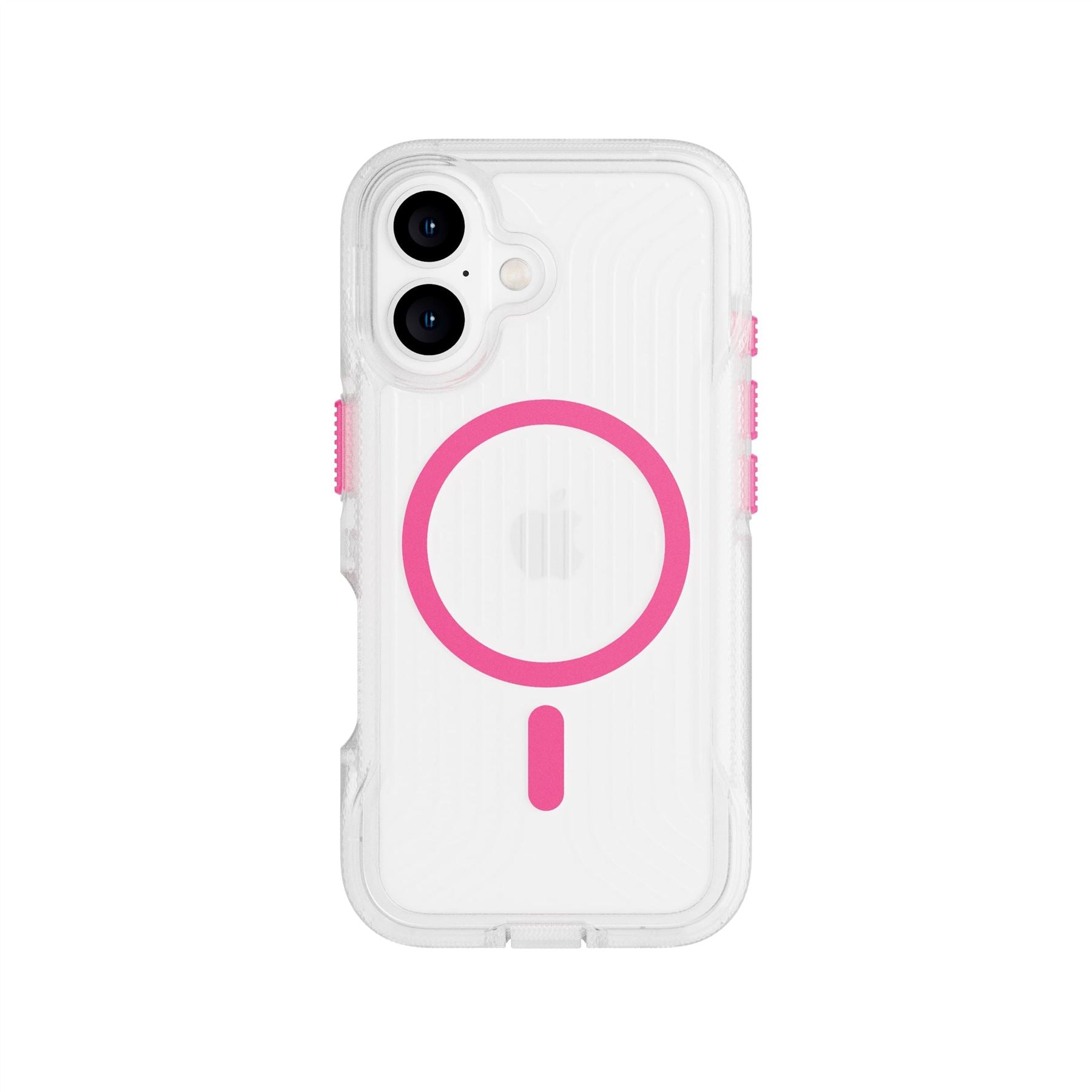 FlexPro - Apple iPhone 16 Case MagSafe Compatible  - Neon Pink Glow in the Dark