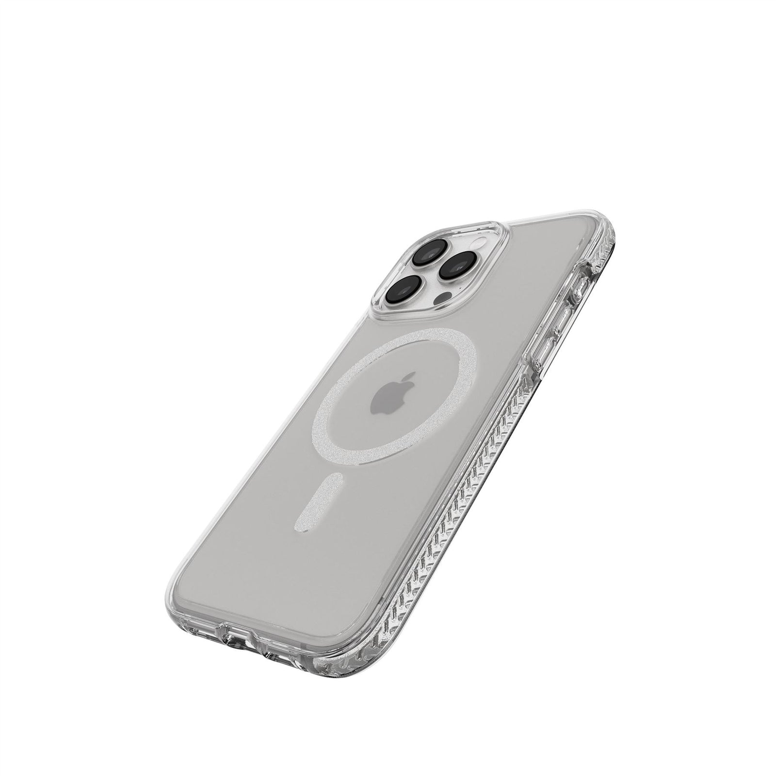 EvoCrystal - Apple iPhone 15 Pro Max Case MagSafe Compatible - White Titanium