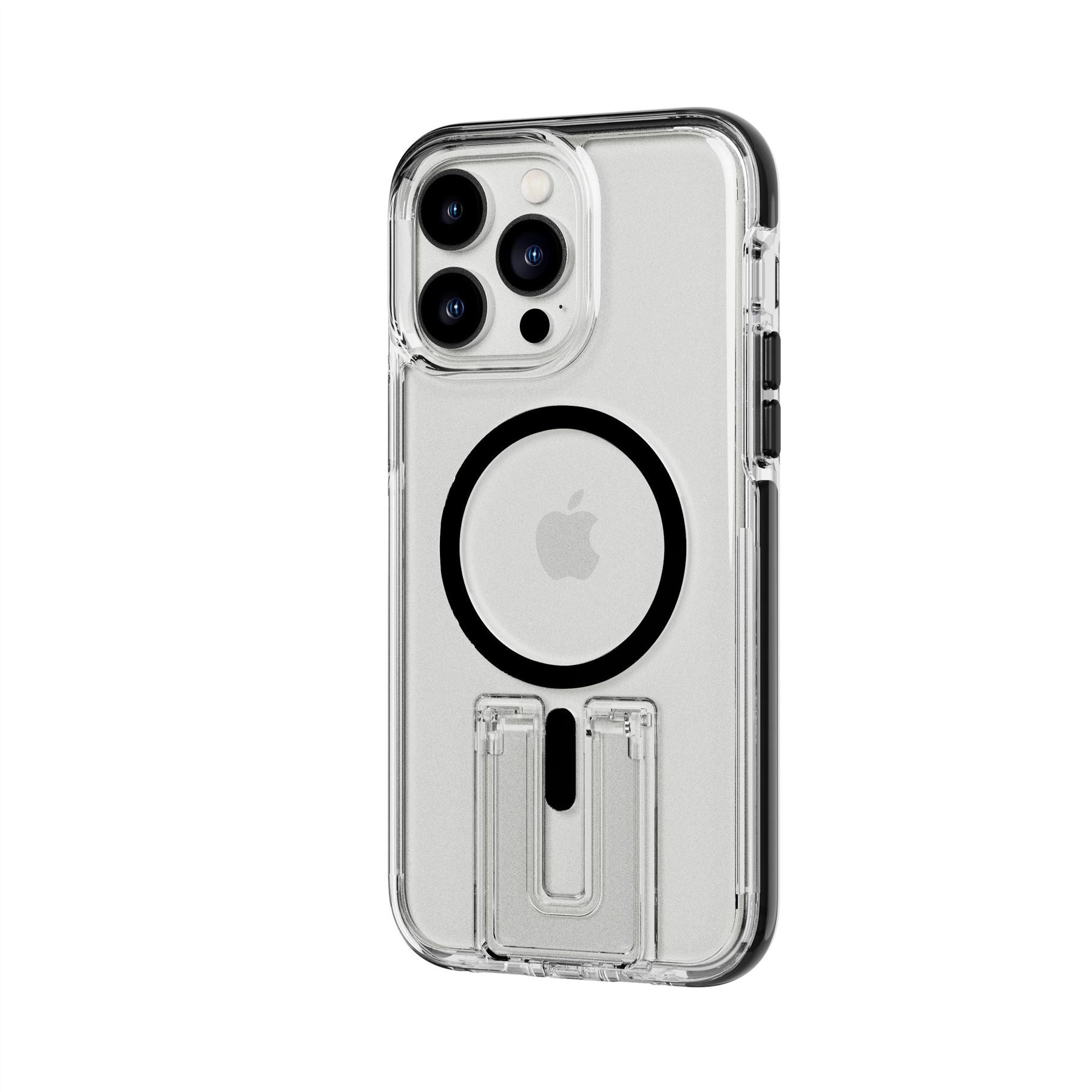 EvoCrystal Kick - Apple iPhone 14 Pro Max Case MagSafe Compatible - Clear Black