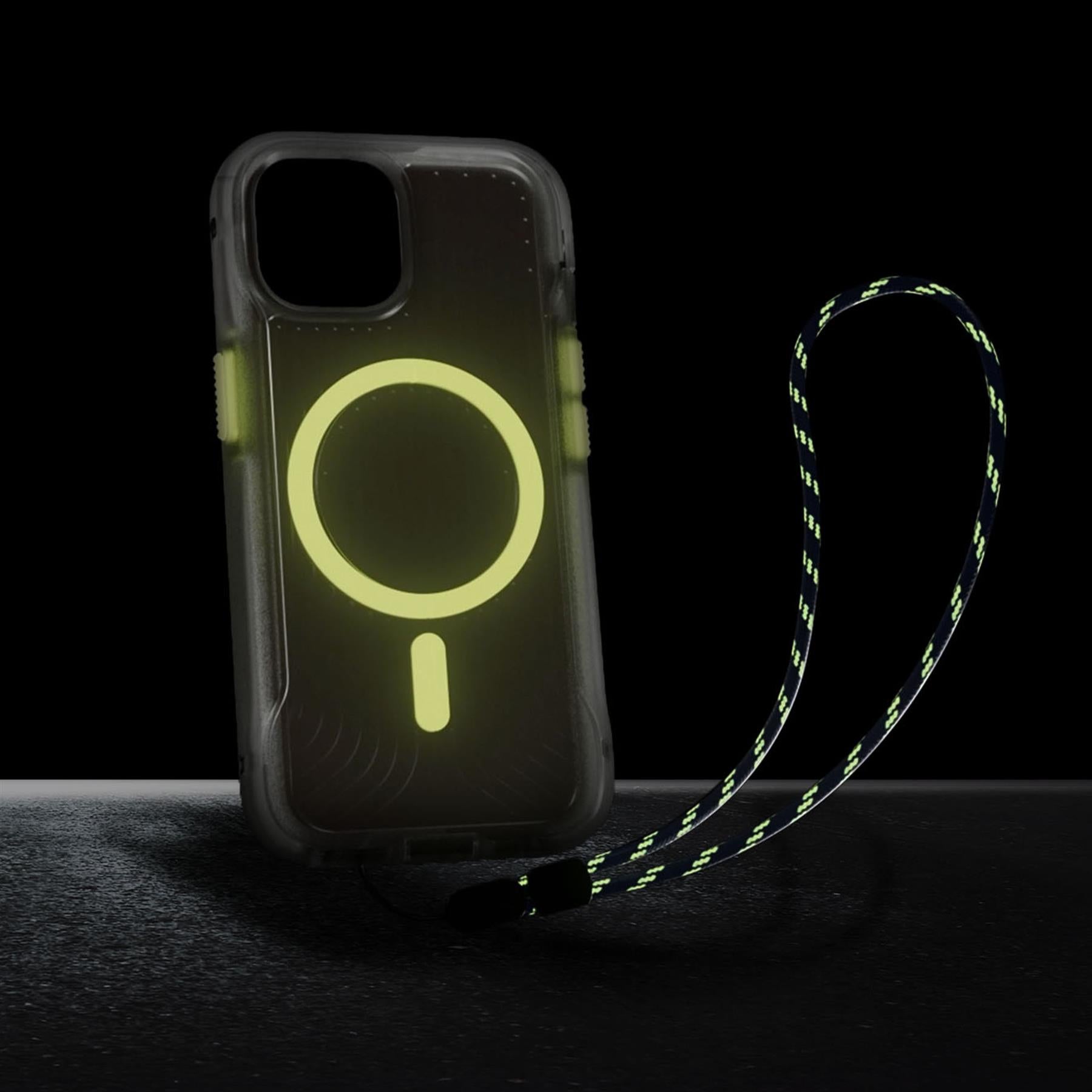 FlexPro - Apple iPhone 15 Pro Max Case MagSafe Compatible - Clear Glow in the Dark