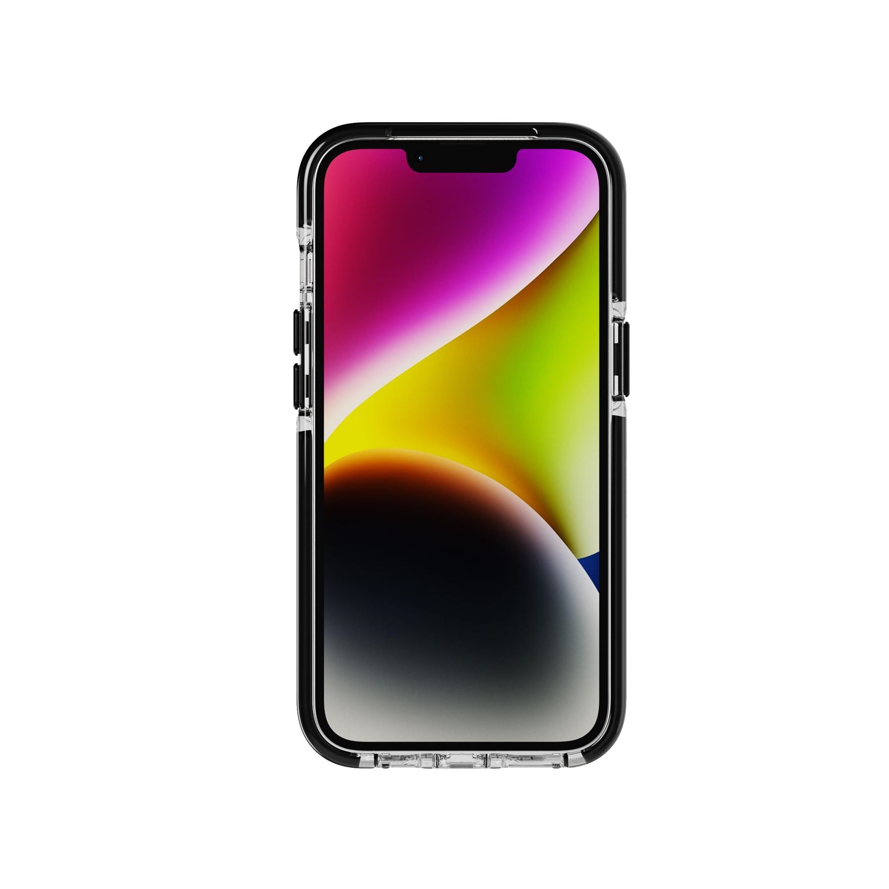 EvoCrystal Kick - Apple iPhone 16e/ 14 Case MagSafe Compatible - Clear Black