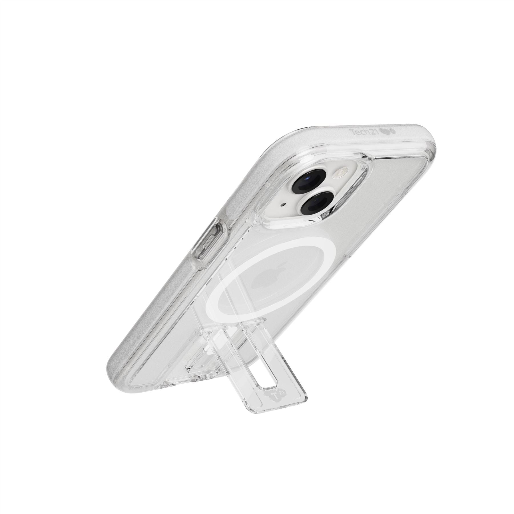 EvoCrystal Kick - Apple iPhone 15 Case MagSafe Compatible - White