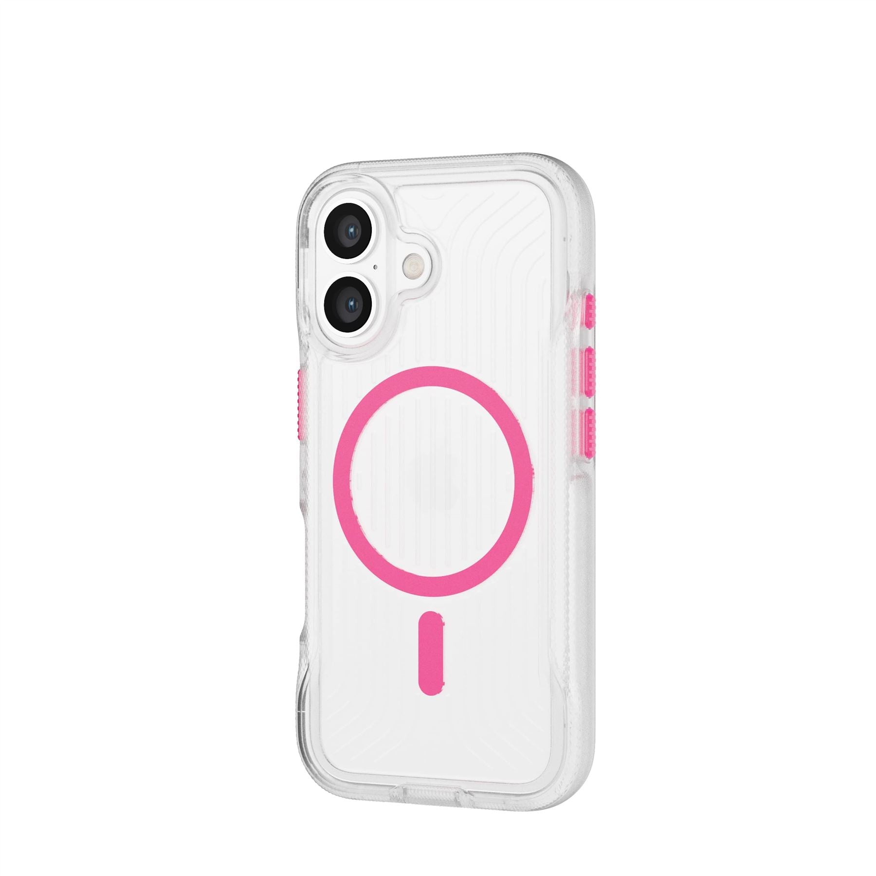 FlexPro - Apple iPhone 16 Case MagSafe Compatible  - Neon Pink Glow in the Dark