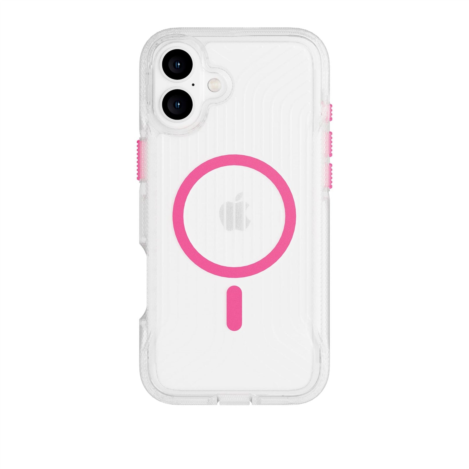 FlexPro - Apple iPhone 16 Plus Case MagSafe Compatible - Neon Pink Glow in the Dark