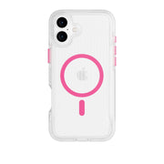 FlexPro - Apple iPhone 16 Plus Case MagSafe Compatible - Neon Pink Glow in the Dark