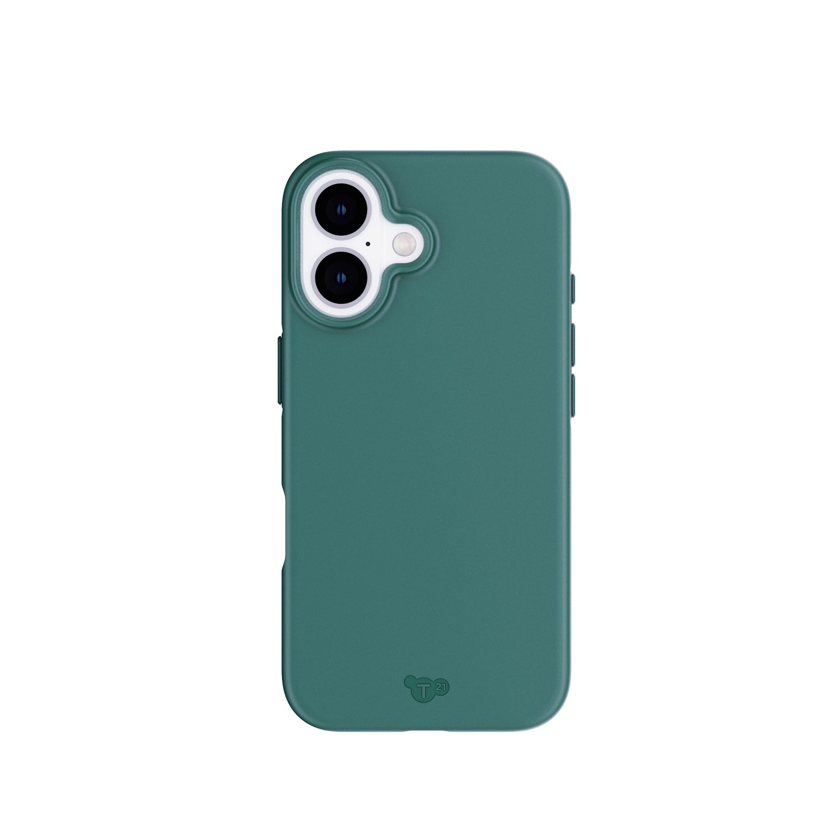 View of the back of the phone case from straight on with phone inside#color_quantum-green