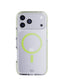 EvoCrystal Glow MagSafe - Apple iPhone 17 Pro Max Case - Green (Glow-In-The-Dark MagSafe ring)