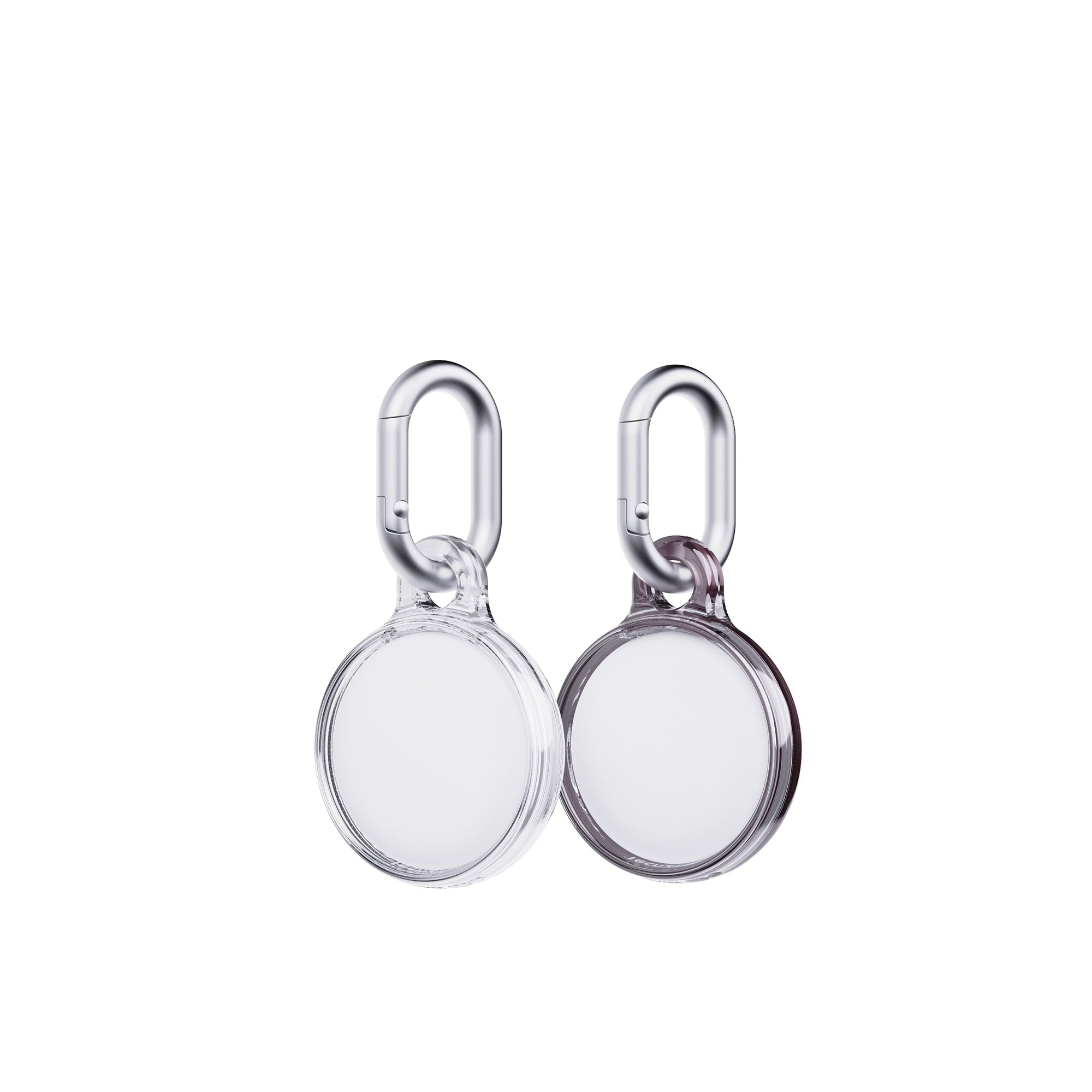 EvoPop - Apple AirTag Case Bundle (x2) - Quartz Pink and Clear