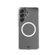 View of the back of the phone case from straight on with phone inside#color_clear