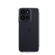 View of the back of the phone case from straight on with phone inside#color_clear