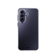 View of the back of the phone case from straight on with phone inside#color_clear