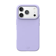 View of the back of the phone case from straight on with phone inside#color_lilac