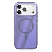 View of the back of the phone case from straight on with phone inside#color_lilac
