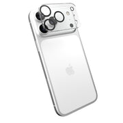 Tilted three-quarter tilted view of back of phone with camera protector hovering above camera area#color_clear