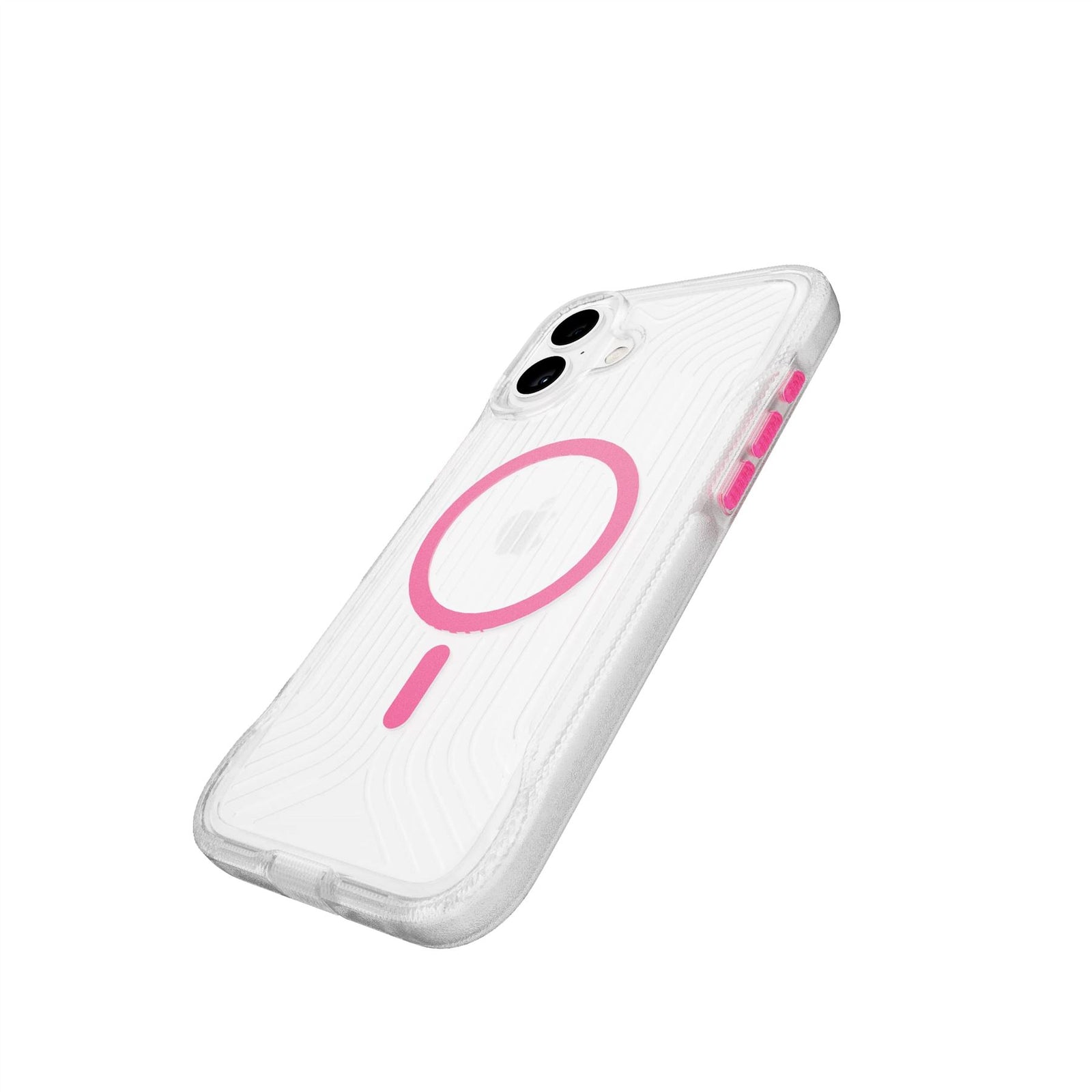 FlexPro - Apple iPhone 16 Plus Case MagSafe Compatible - Neon Pink Glow in the Dark