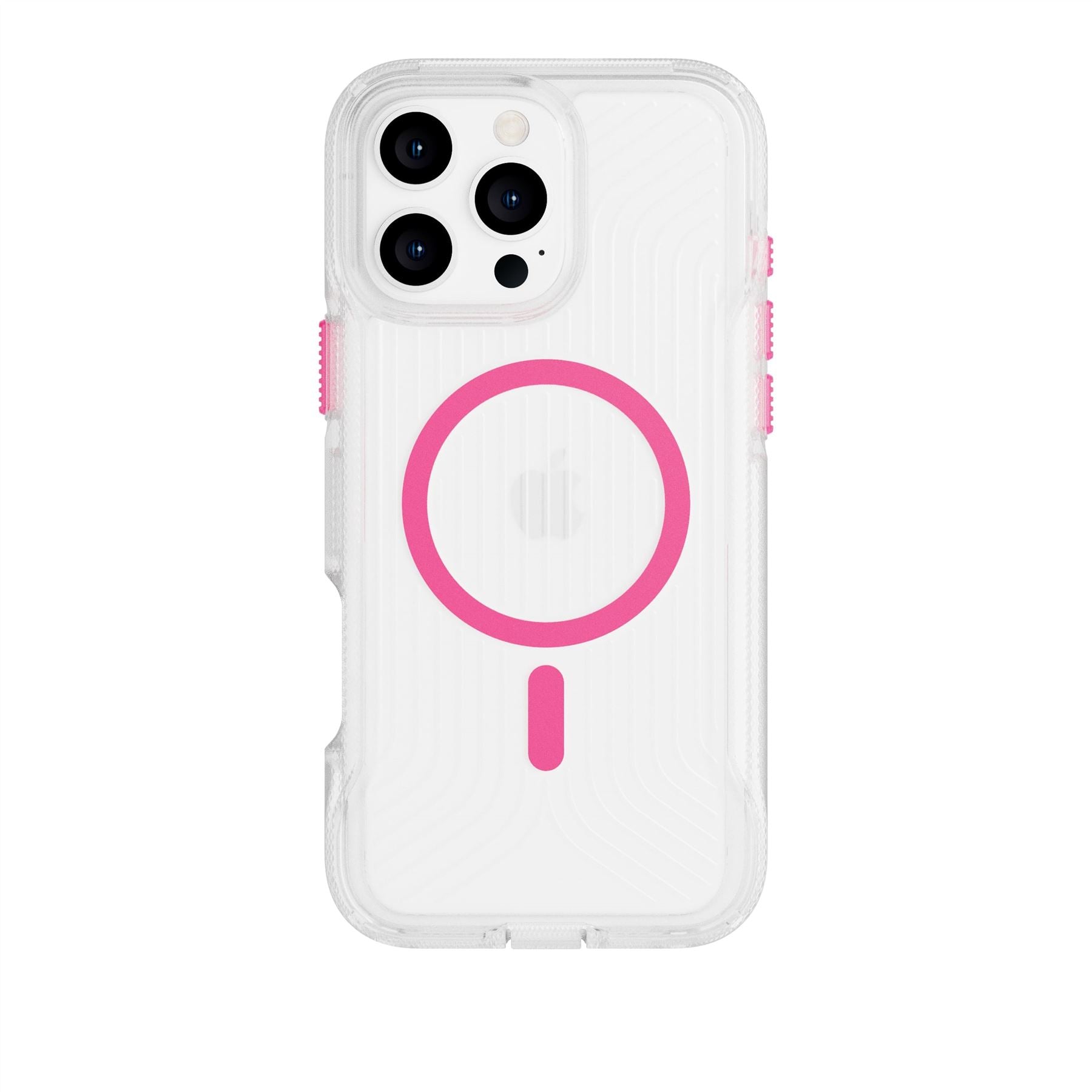 FlexPro - Apple iPhone 16 Pro Max Case MagSafe Compatible - Neon Pink Glow in the Dark