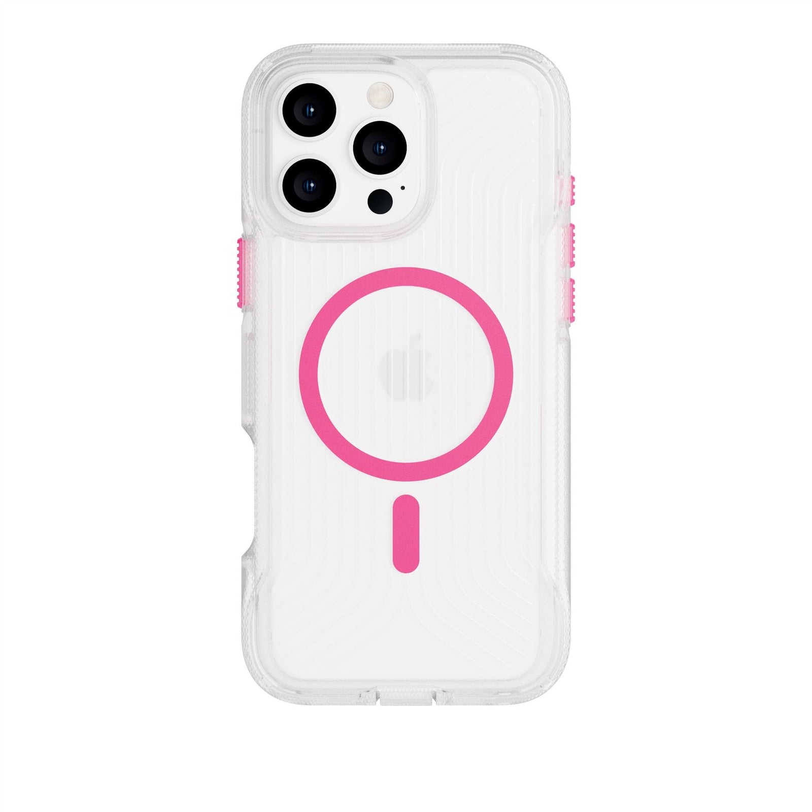 FlexPro - Apple iPhone 16 Pro Max Case MagSafe Compatible - Neon Pink Glow in the Dark