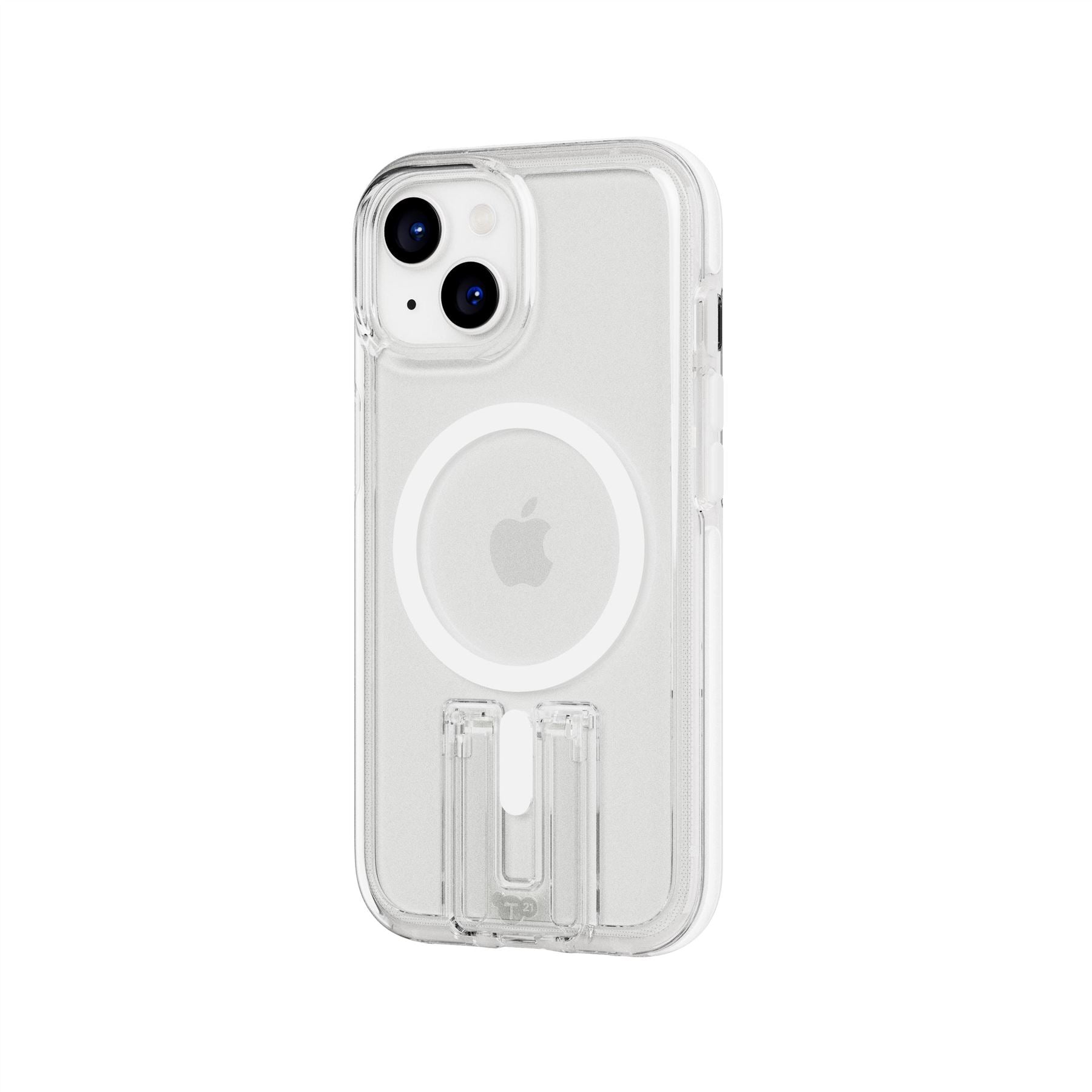 EvoCrystal Kick - Apple iPhone 15 Case MagSafe Compatible - White