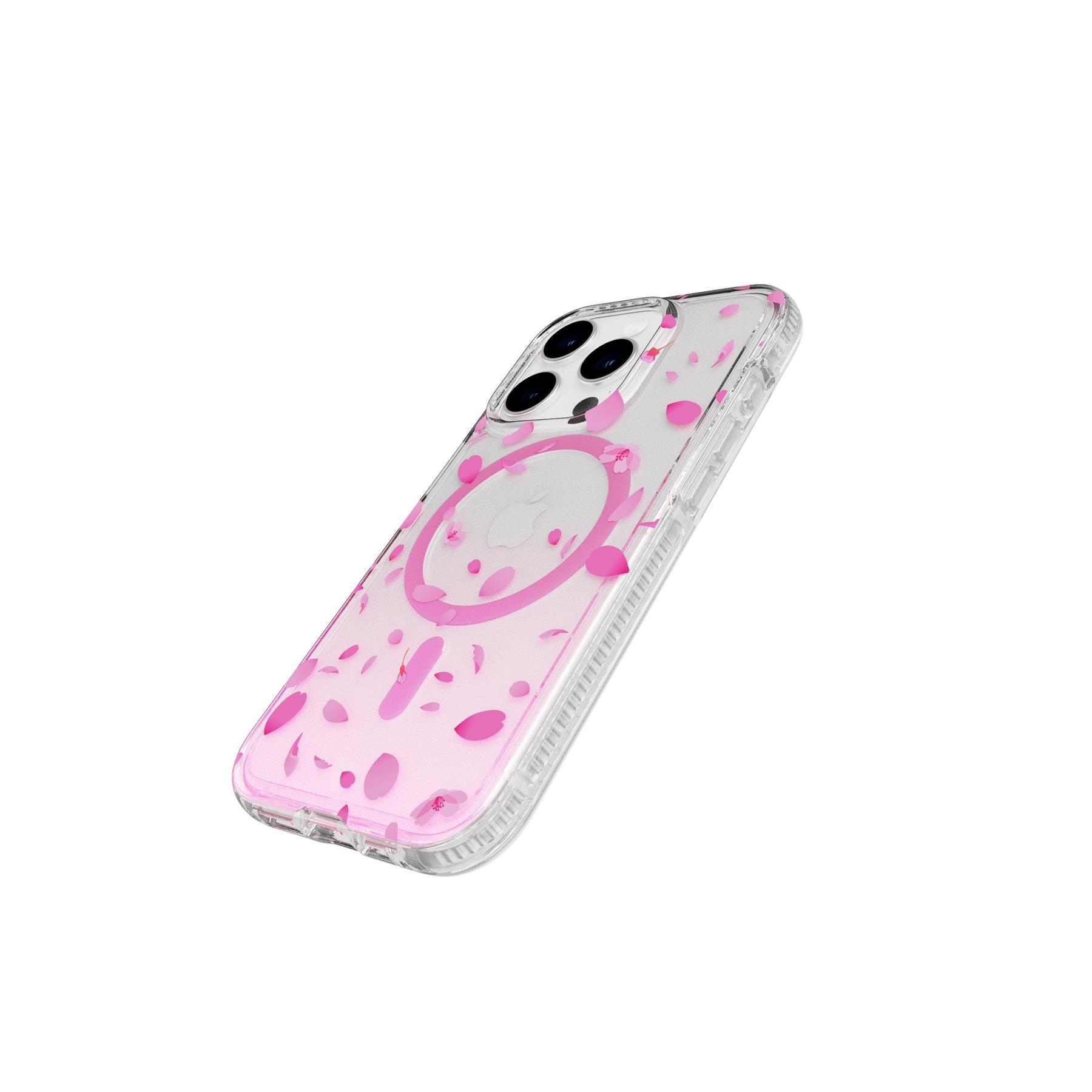 FlexQuartz Apple iPhone 15 Pro Case MagSafe Compatible - Cherry Blossom