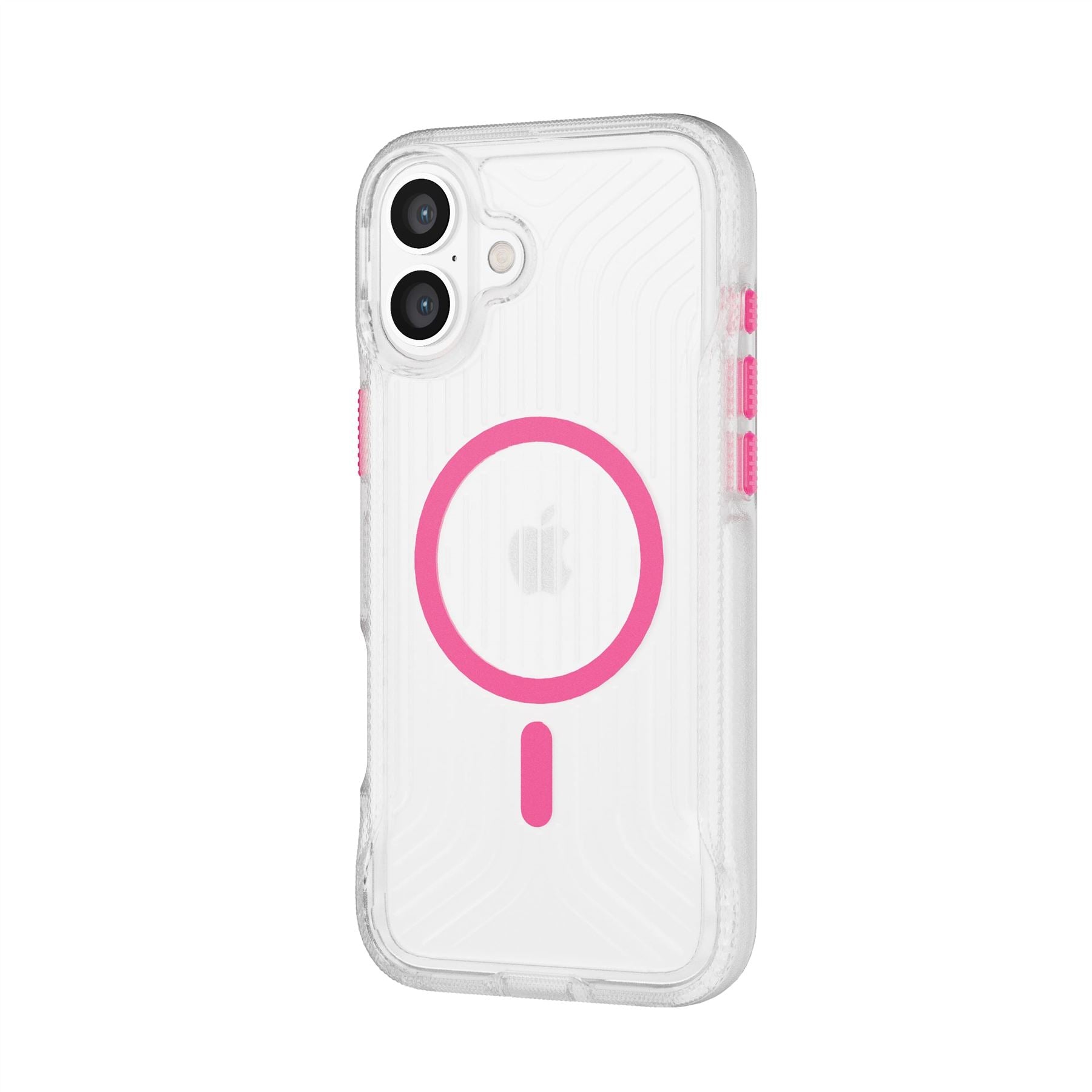 FlexPro - Apple iPhone 16 Plus Case MagSafe Compatible - Neon Pink Glow in the Dark