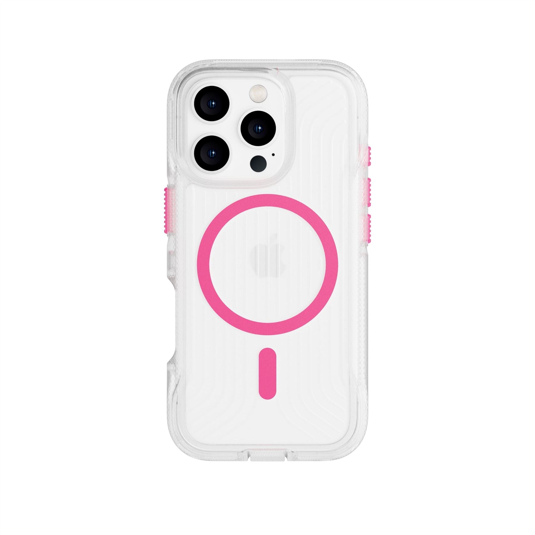 FlexPro - Apple iPhone 16 Pro Max Case MagSafe Compatible - Neon Pink Glow in the Dark