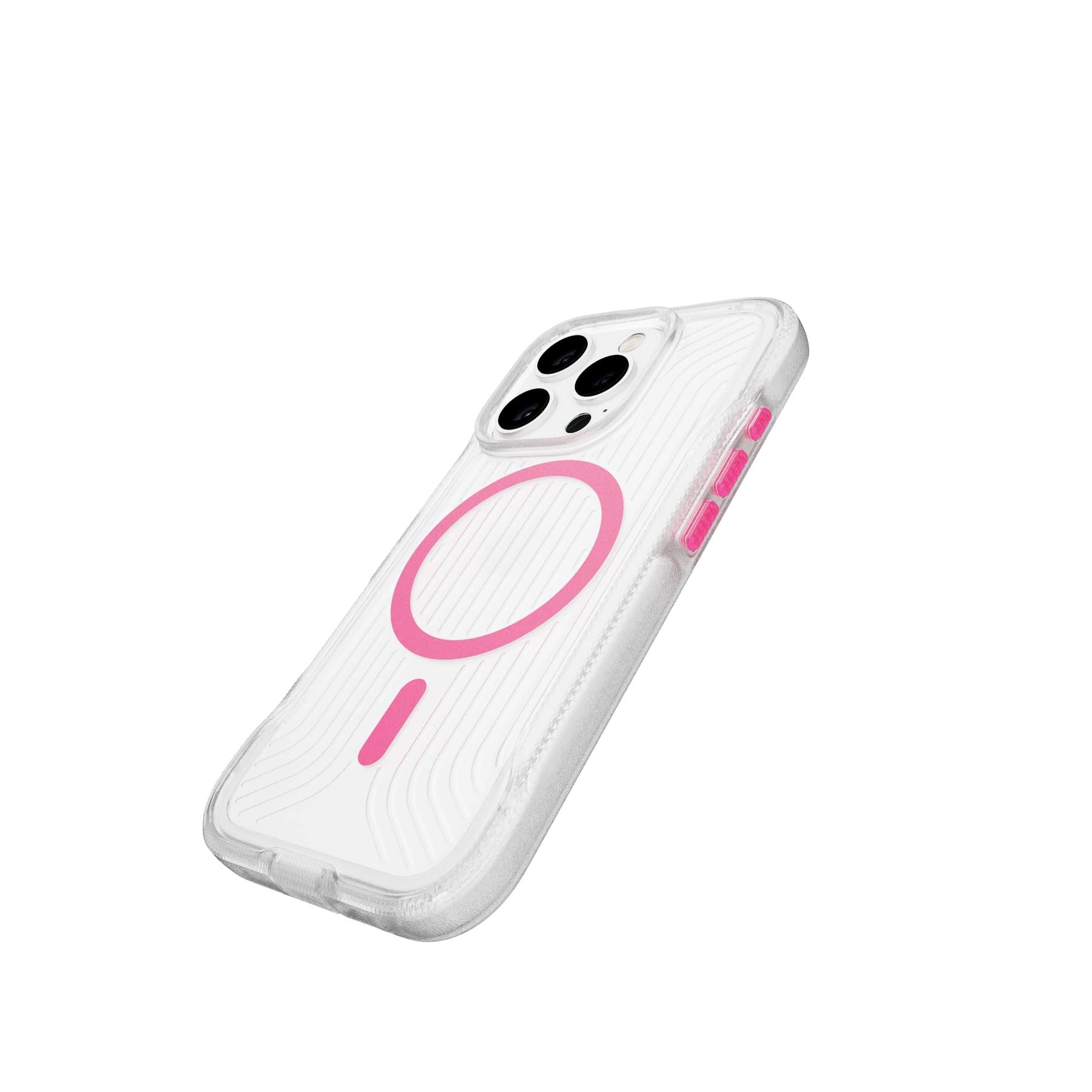 FlexPro - Apple iPhone 16 Pro Case MagSafe Compatible - Neon Pink Glow in the Dark