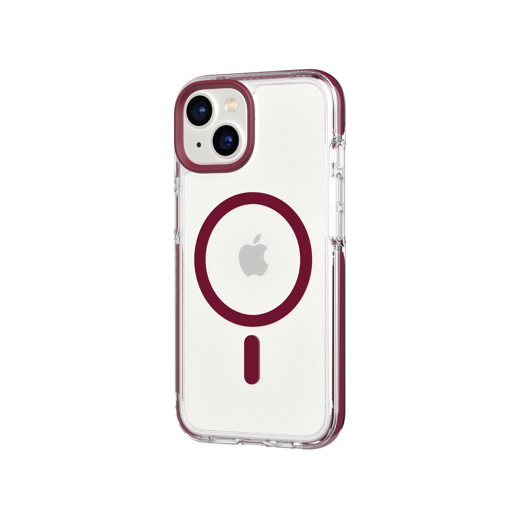 EvoCrystal - Apple iPhone 16e/ 14 Case MagSafe Compatible - Burgundy