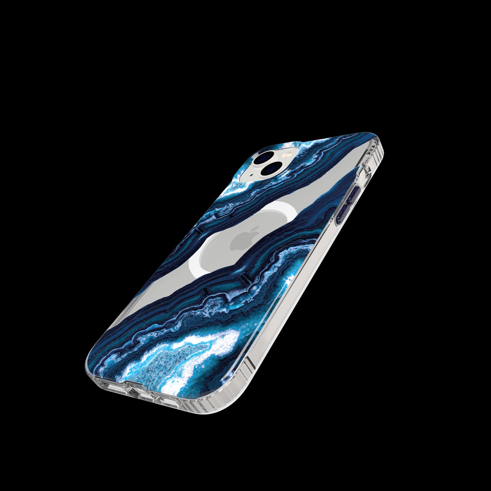 EvoArt - Apple IPhone 14 Plus Case MagSafe Compatible - Clear/Midnight Quartz