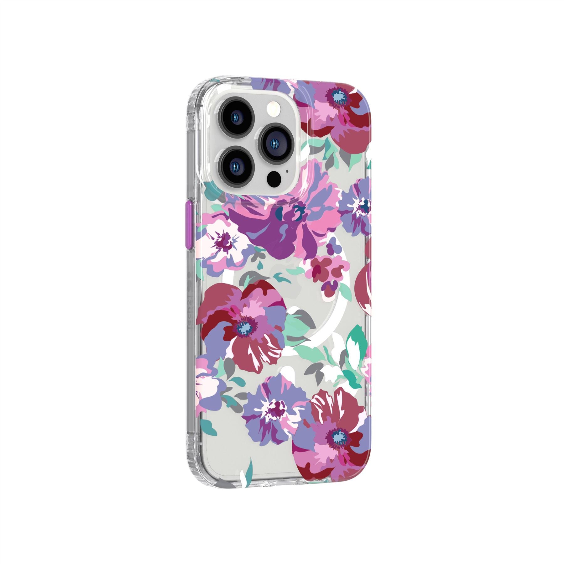 EvoArt - Apple iPhone 13 Pro Case MagSafe Compatible - Purple Anemone