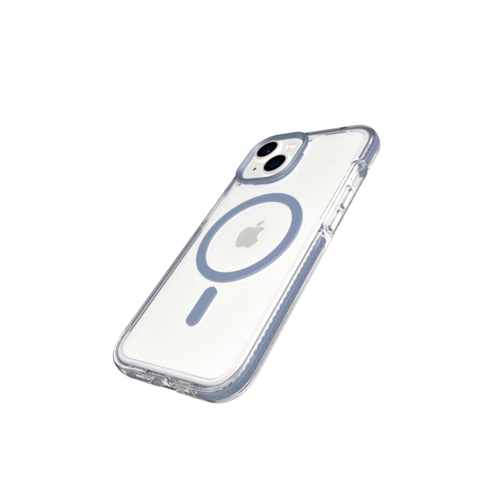 EvoCrystal - Apple iPhone 16e/ 14 Case MagSafe Compatible - Steel Blue