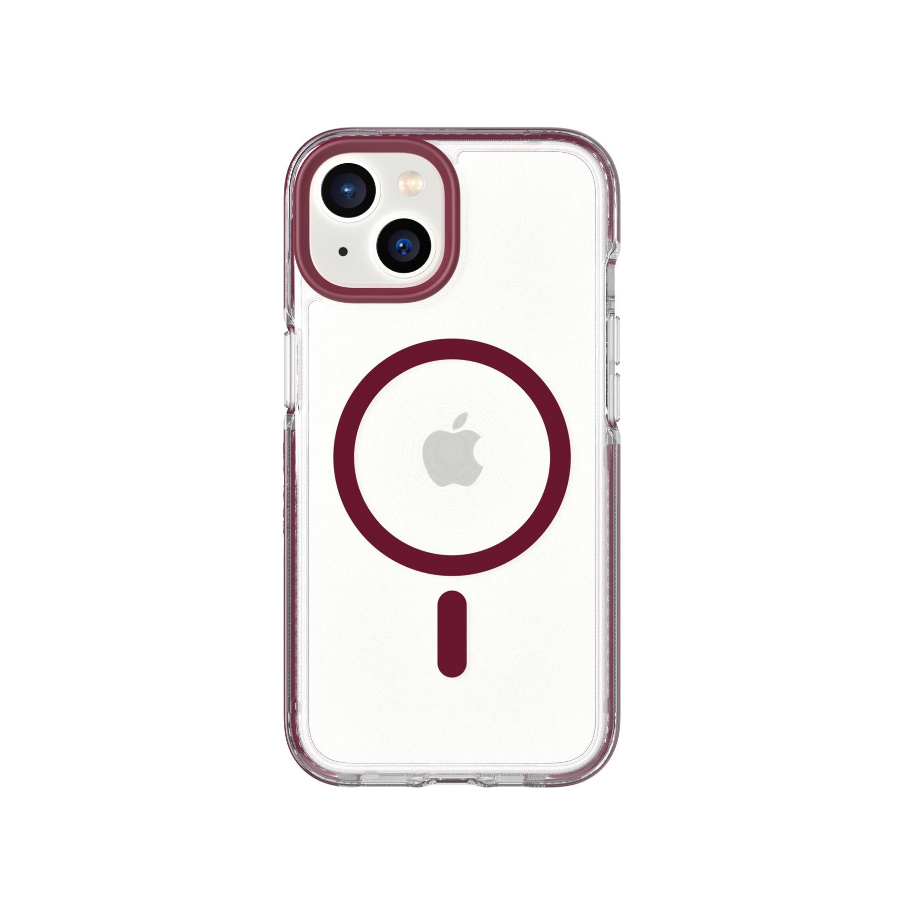 EvoCrystal - Apple iPhone 16e/ 14 Case MagSafe Compatible - Burgundy
