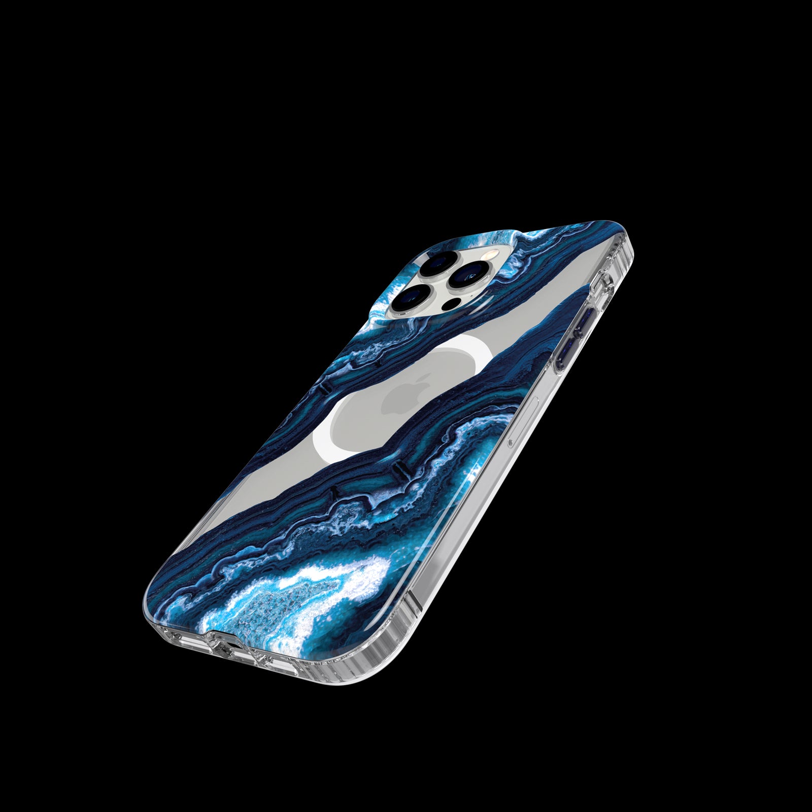 EvoArt - Apple IPhone 14 Pro Max Case MagSafe Compatible - Clear/Midnight Quartz