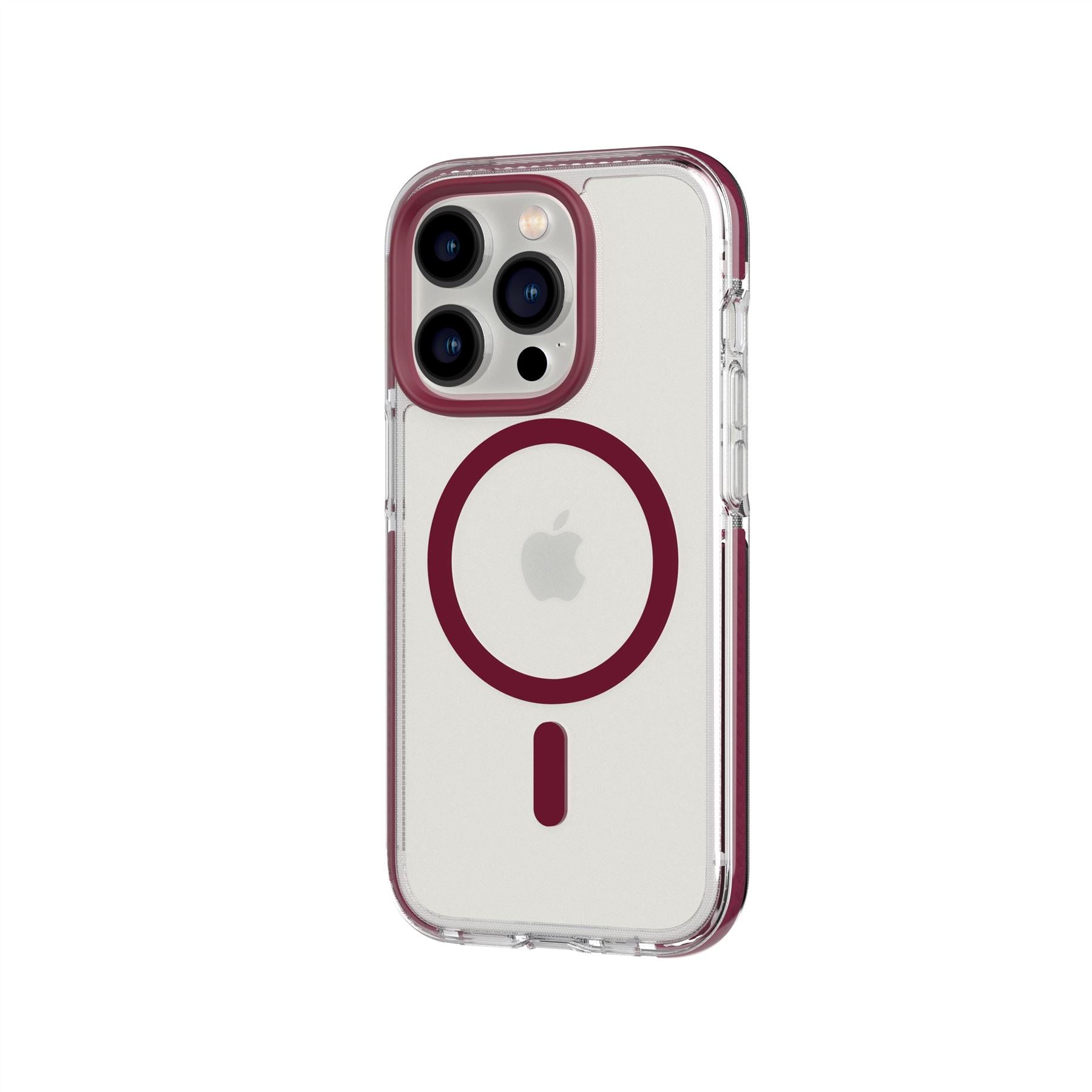 EvoCrystal - Apple iPhone 14 Pro Case MagSafe Compatible - Burgundy