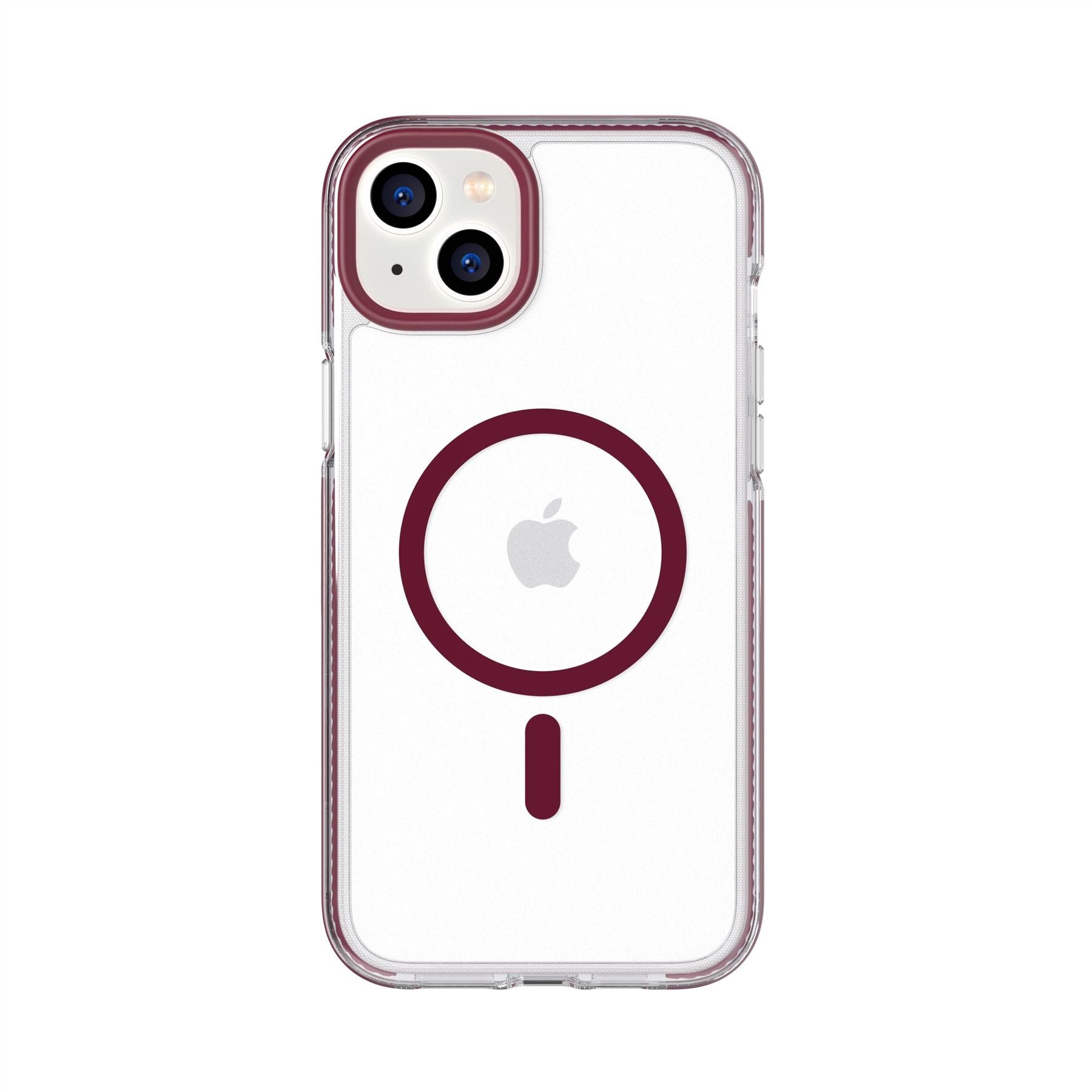 EvoCrystal - Apple iPhone 14 Plus Case MagSafe Compatible - Burgundy