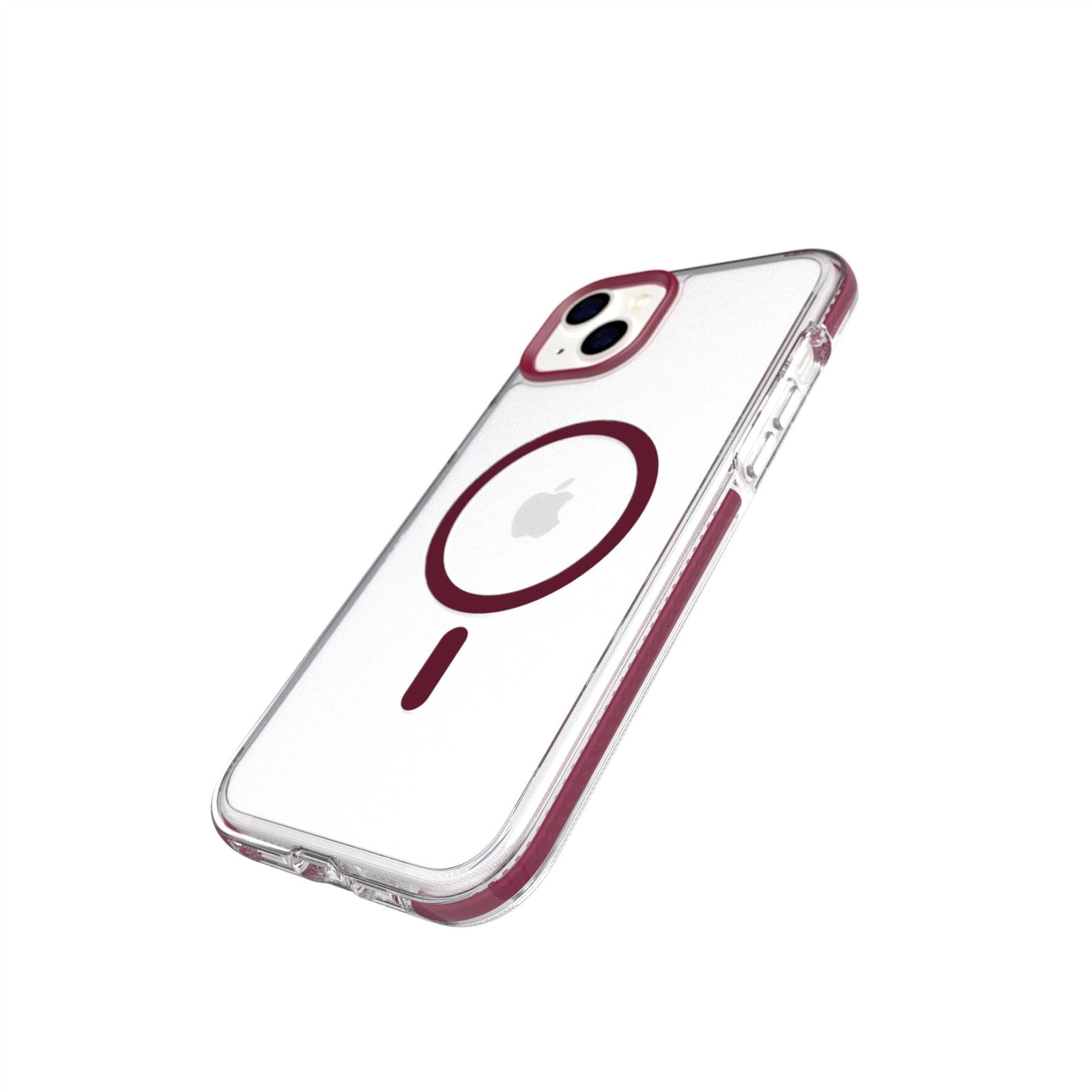 EvoCrystal - Apple iPhone 14 Plus Case MagSafe Compatible - Burgundy