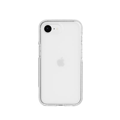 View of the back of the phone case from straight on with phone inside#color_clear