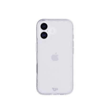View of the back of the phone case from straight on with phone inside#color_clear