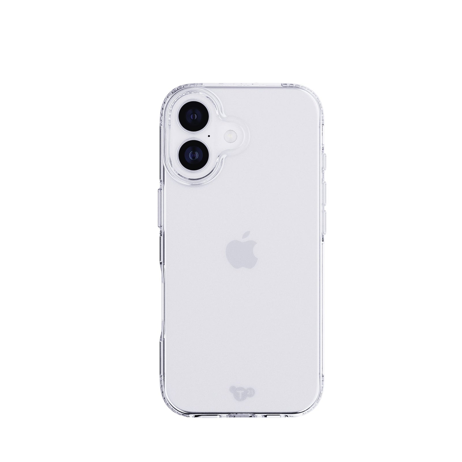 View of the back of the phone case from straight on with phone inside#color_clear