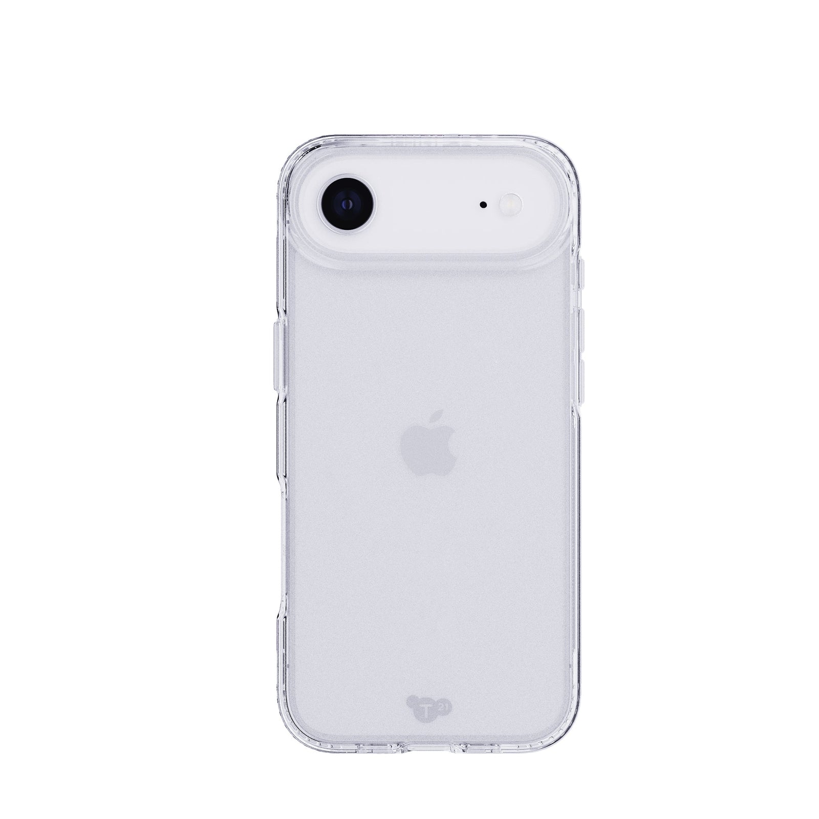 View of the back of the phone case from straight on with phone inside#color_clear