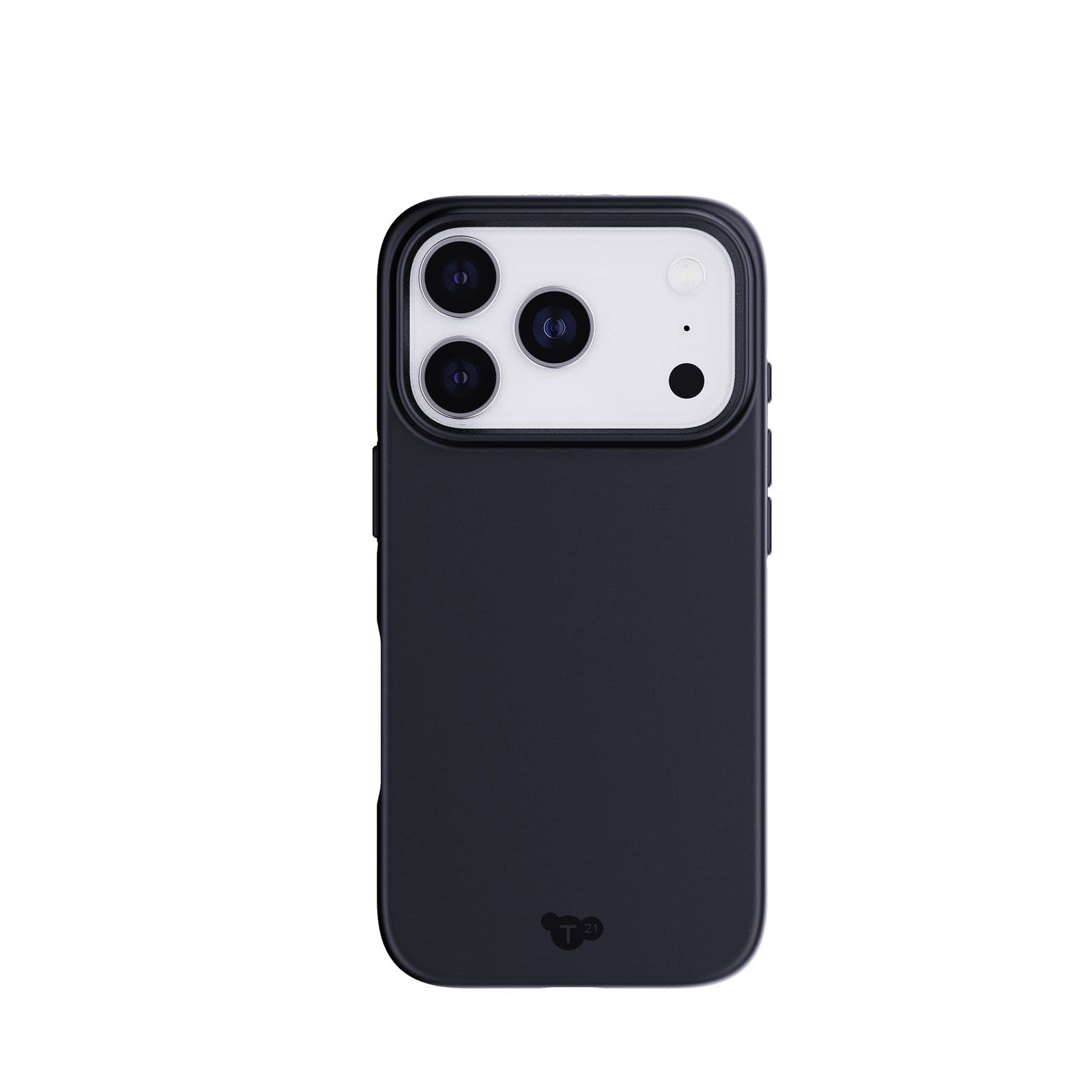 View of the back of the phone case from straight on with phone inside#color_black