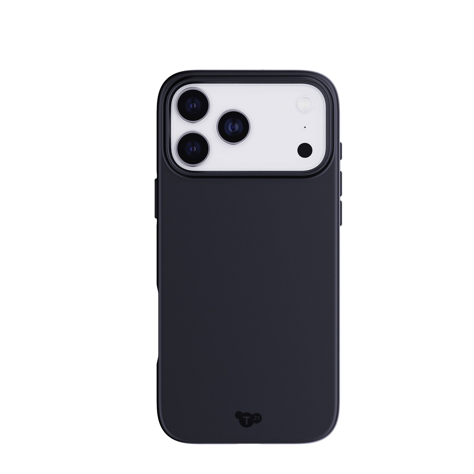 View of the back of the phone case from straight on with phone inside#color_black