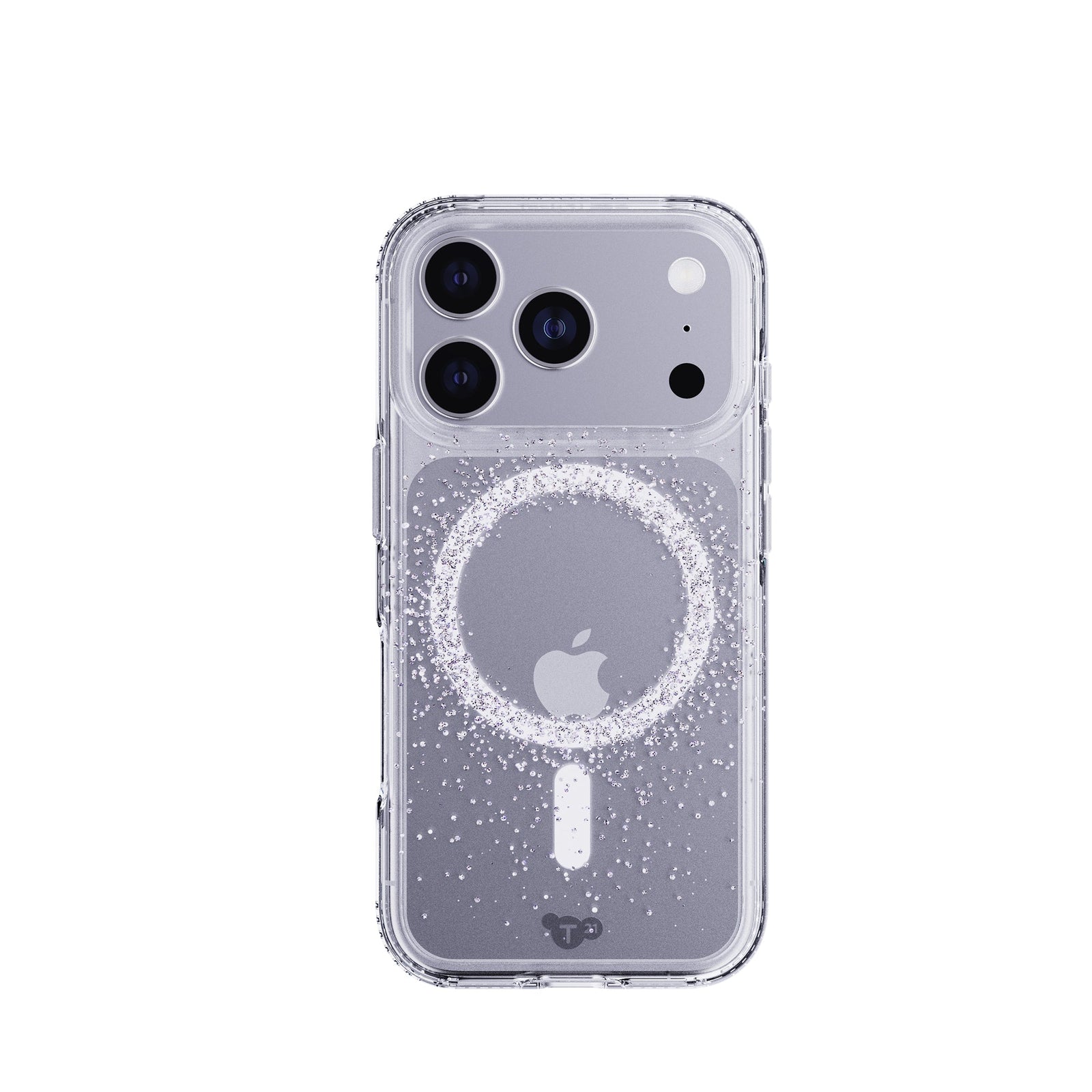 View of the back of the phone case from straight on with phone inside#color_focus