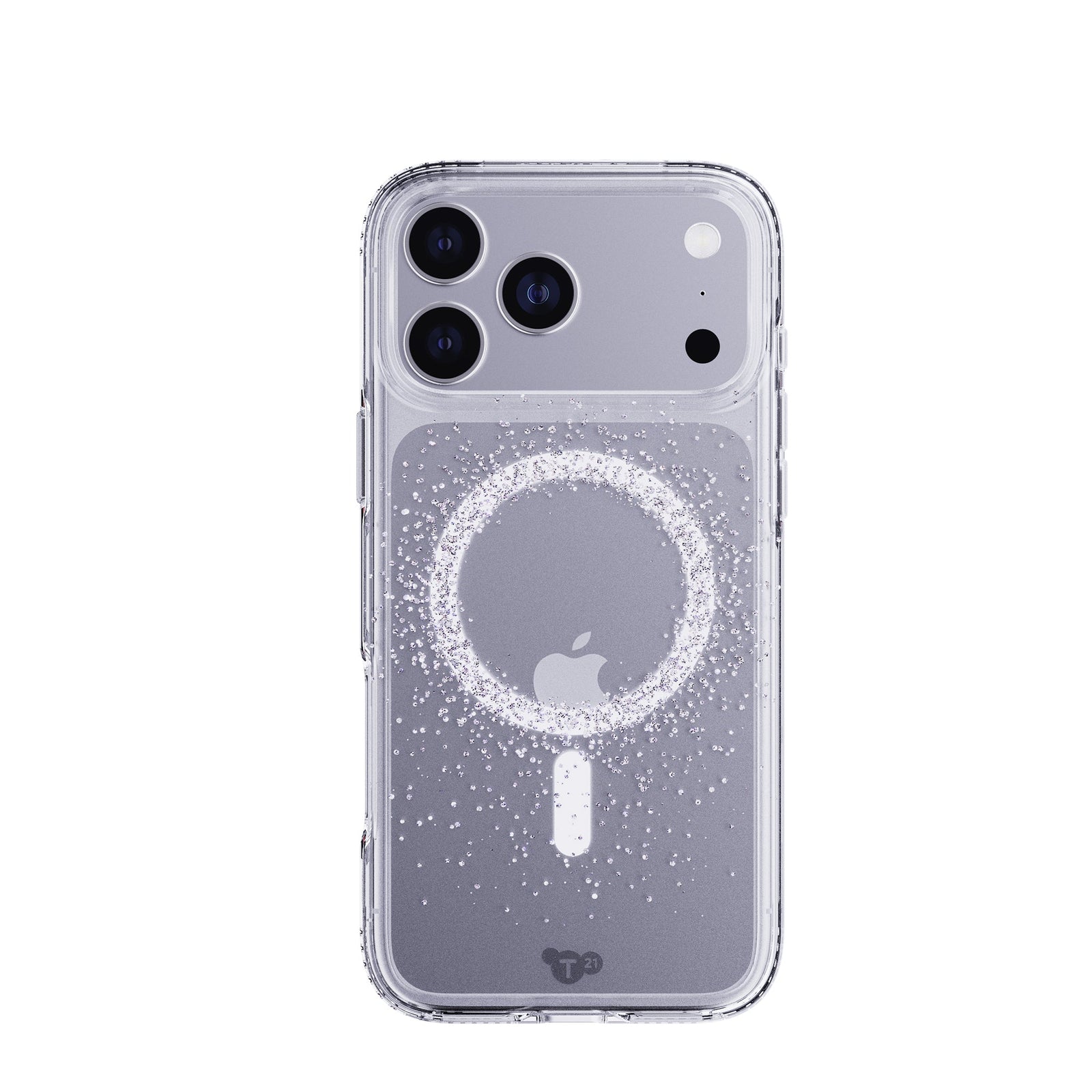 View of the back of the phone case from straight on with phone inside#color_focus