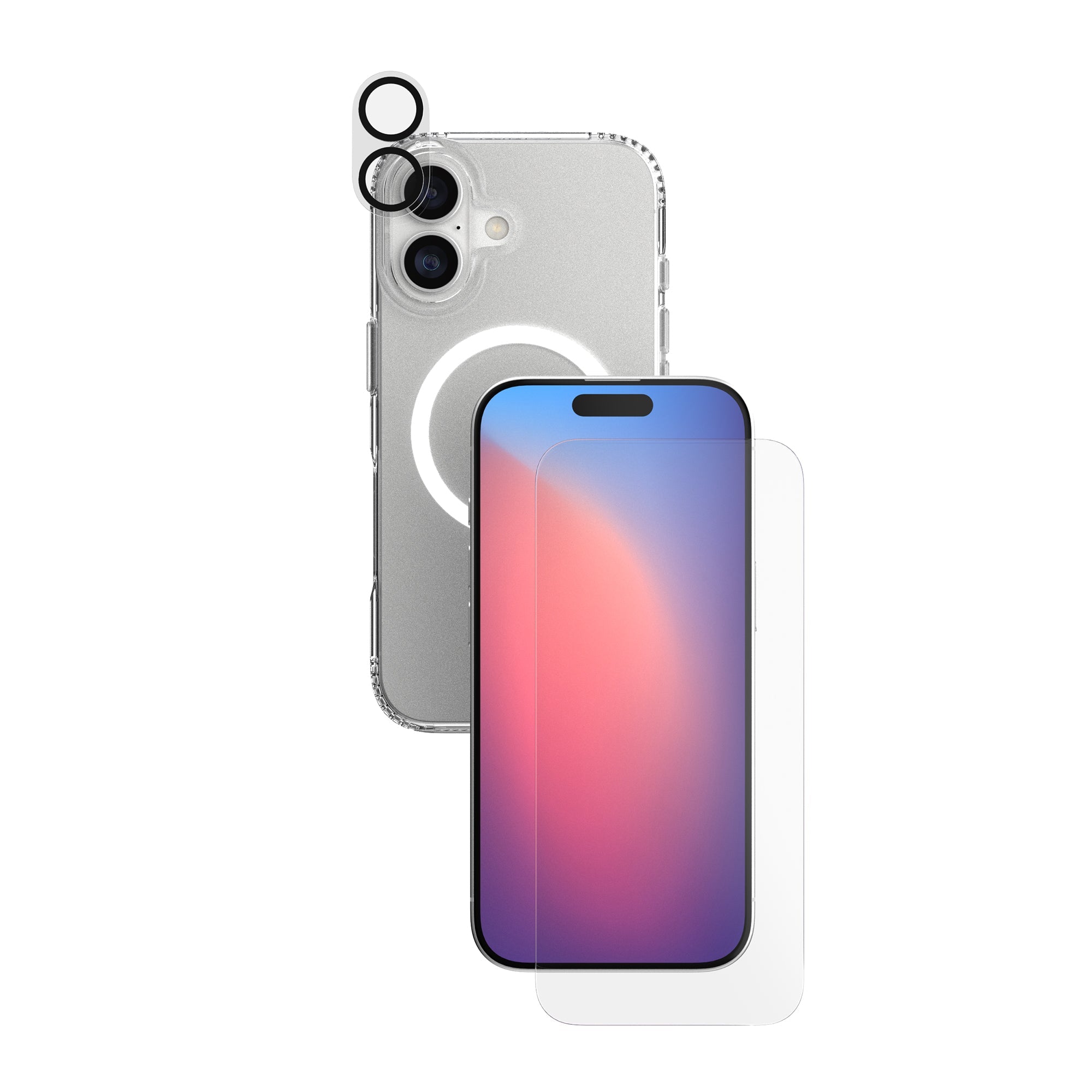EvoLite Clear MagSafe + Impact Glass + Camera Protector - Apple iPhone 17 Case - Clear