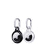 EvoPop - Apple AirTag Case Bundle (x2) - Black and Clear